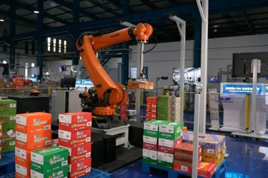 เคส KUKA | 3D Vision Guided Multi-SKU Carton Mixed Palletizing
