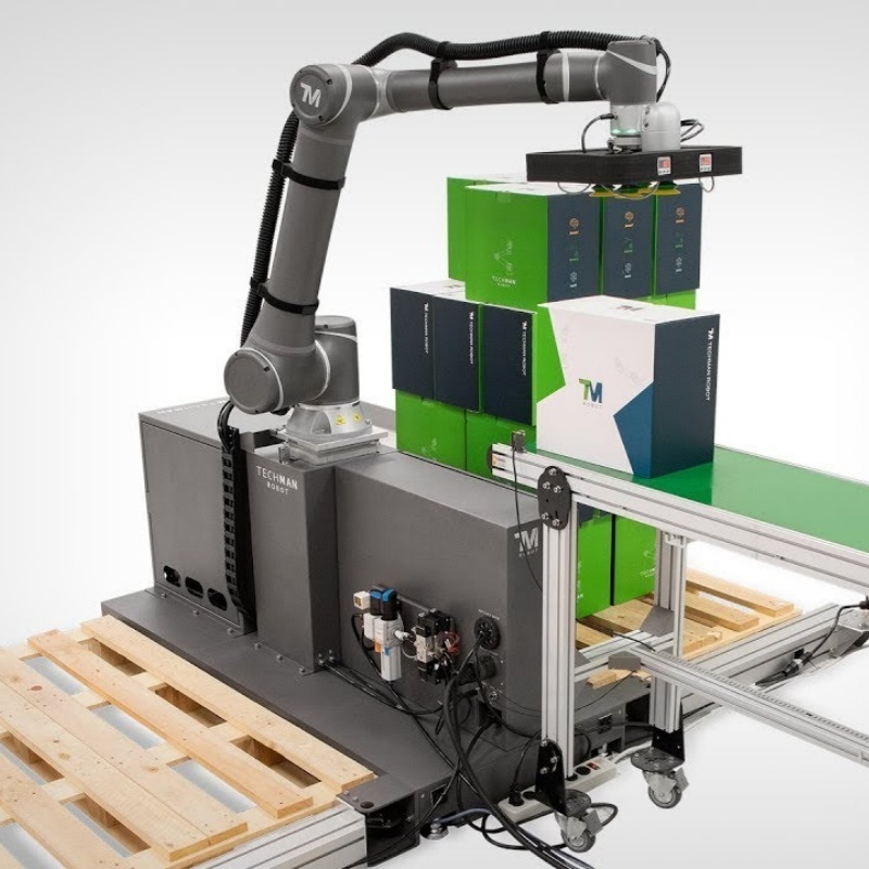 Techman Cobot Palletizing System สำหรับการจัดเรียงกล่องและกล่อง ...